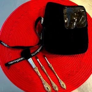 Silver-plated makeup brushes from Bloomingdale’s 90’s